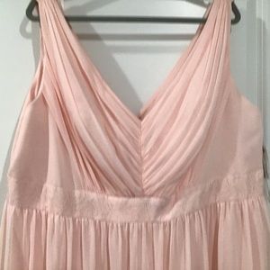 💥SALE💥Maxi Dress 22 NWT Pink Chiffon Lace David Bridal